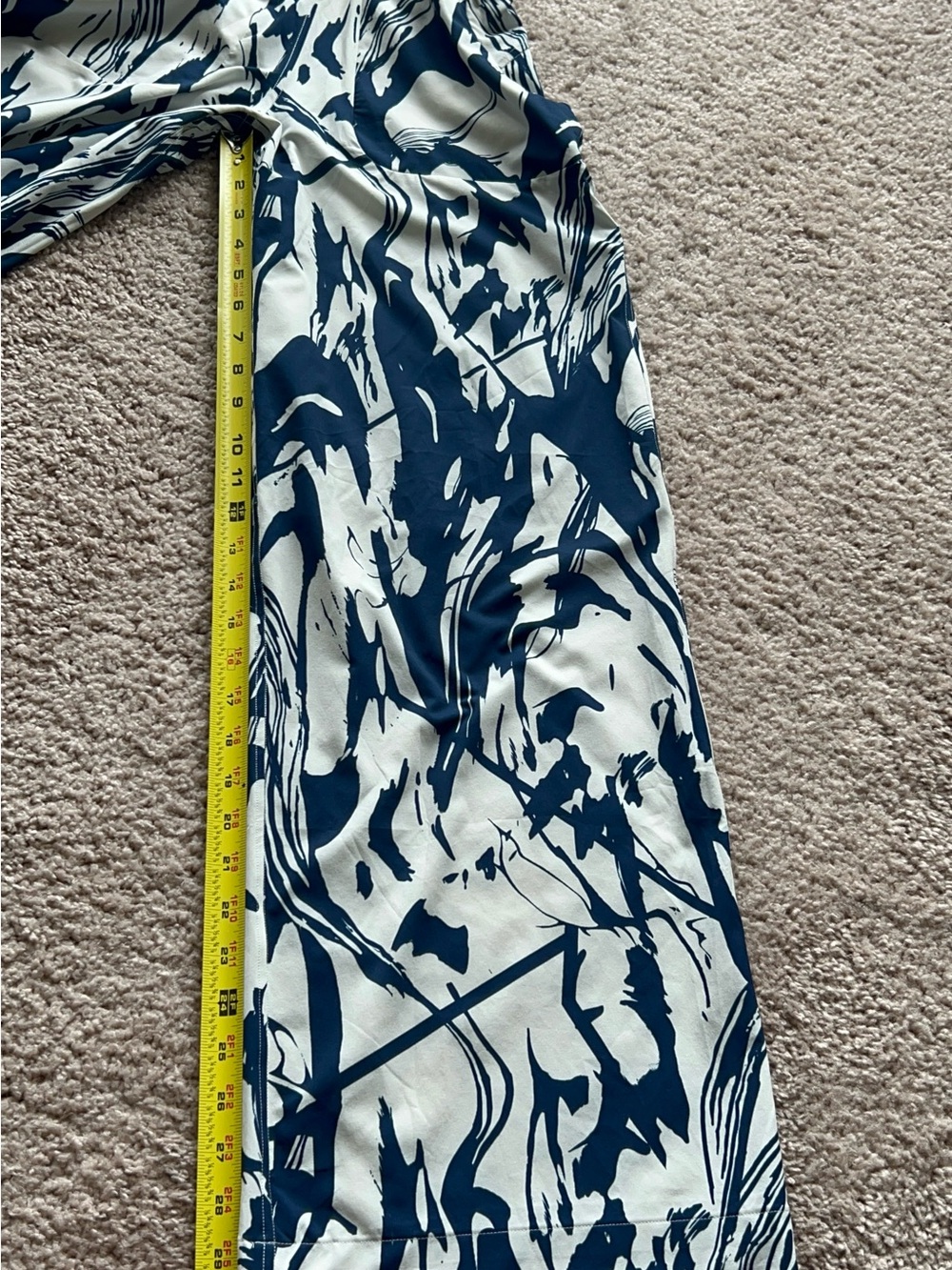 Lululemon Swift Wide-Leg Mid-Rise Pant Whimsical Meld WP Bone Mineral Blue SZ 0 - Picture 11 of 15